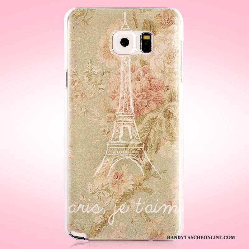 Hülle Samsung Galaxy Note 5 Gemalt Schwer Rosa, Case Samsung Galaxy Note 5 Schutz
