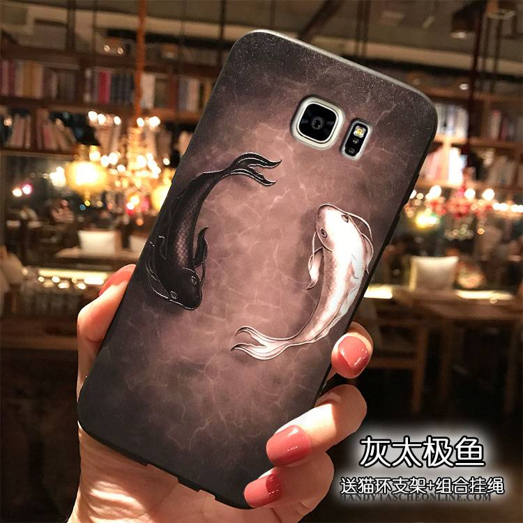 Hülle Samsung Galaxy Note 5 Karikatur Schwarz Hängende Verzierungen, Case Samsung Galaxy Note 5 Silikon Handyhüllen Trend