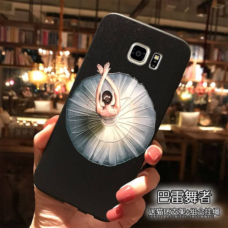 Hülle Samsung Galaxy Note 5 Karikatur Schwarz Hängende Verzierungen, Case Samsung Galaxy Note 5 Silikon Handyhüllen Trend