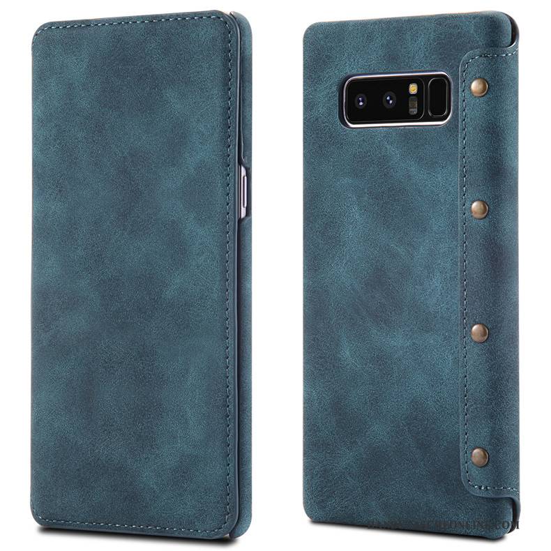 Hülle Samsung Galaxy Note 8 Folio Anti-sturz Handyhüllen, Case Samsung Galaxy Note 8 Lederhülle Schwer Trend
