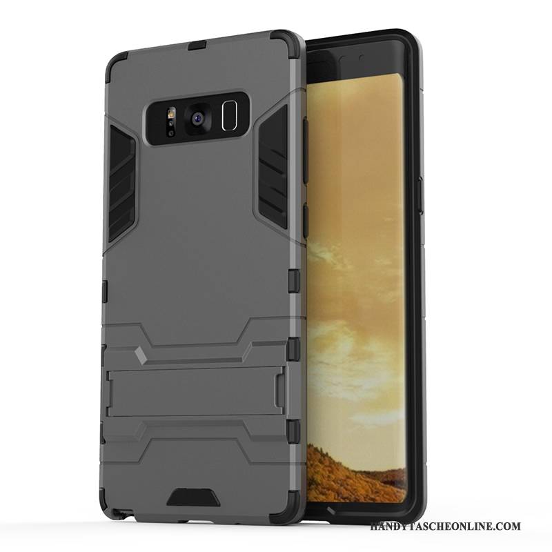 Hülle Samsung Galaxy Note 8 Halterung Blau Anti-sturz, Case Samsung Galaxy Note 8 Weiche Handyhüllen Schwer