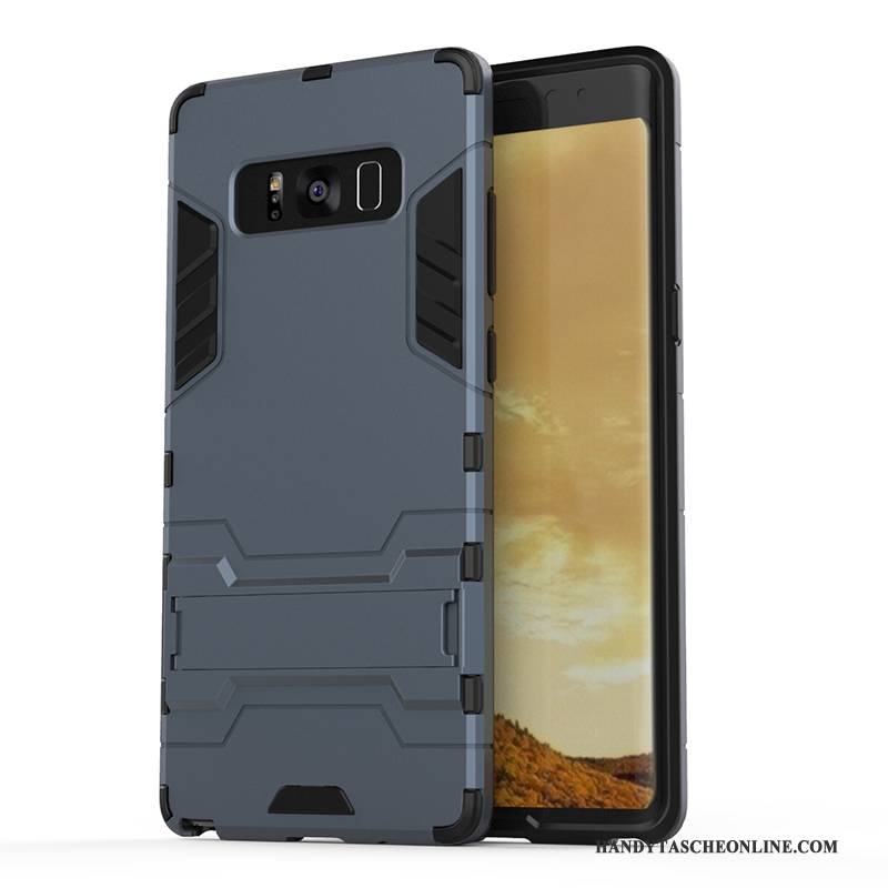 Hülle Samsung Galaxy Note 8 Halterung Blau Anti-sturz, Case Samsung Galaxy Note 8 Weiche Handyhüllen Schwer
