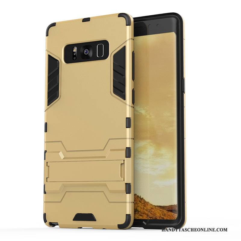 Hülle Samsung Galaxy Note 8 Halterung Blau Anti-sturz, Case Samsung Galaxy Note 8 Weiche Handyhüllen Schwer
