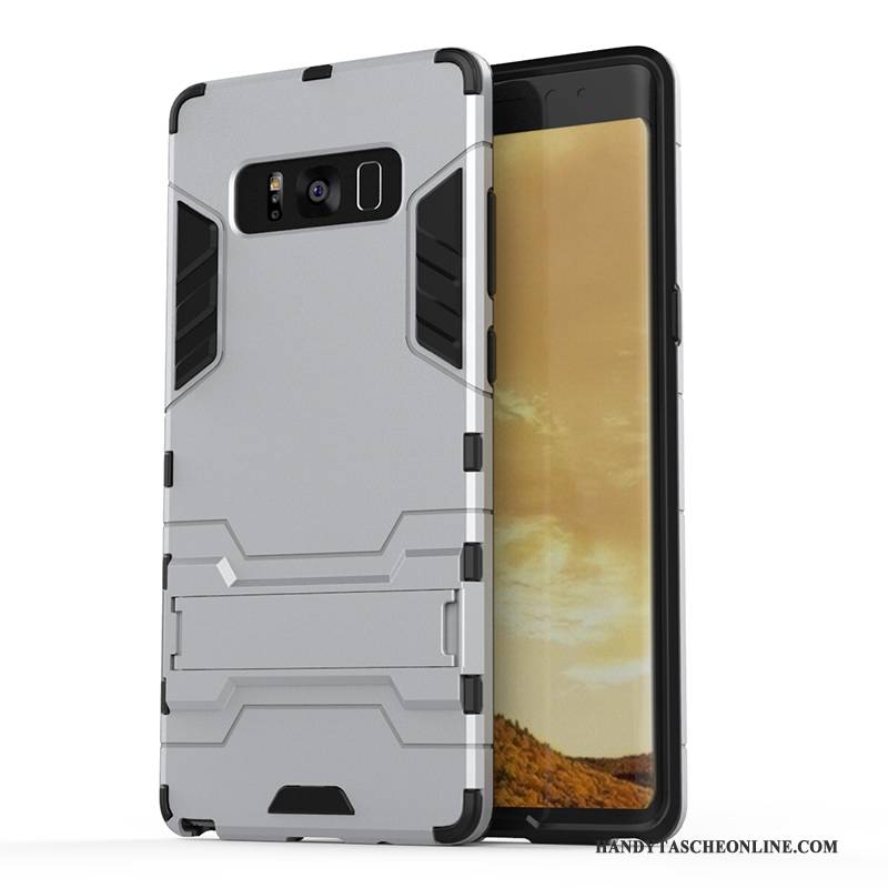 Hülle Samsung Galaxy Note 8 Halterung Blau Anti-sturz, Case Samsung Galaxy Note 8 Weiche Handyhüllen Schwer
