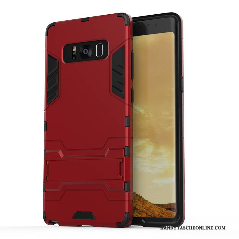 Hülle Samsung Galaxy Note 8 Halterung Blau Anti-sturz, Case Samsung Galaxy Note 8 Weiche Handyhüllen Schwer
