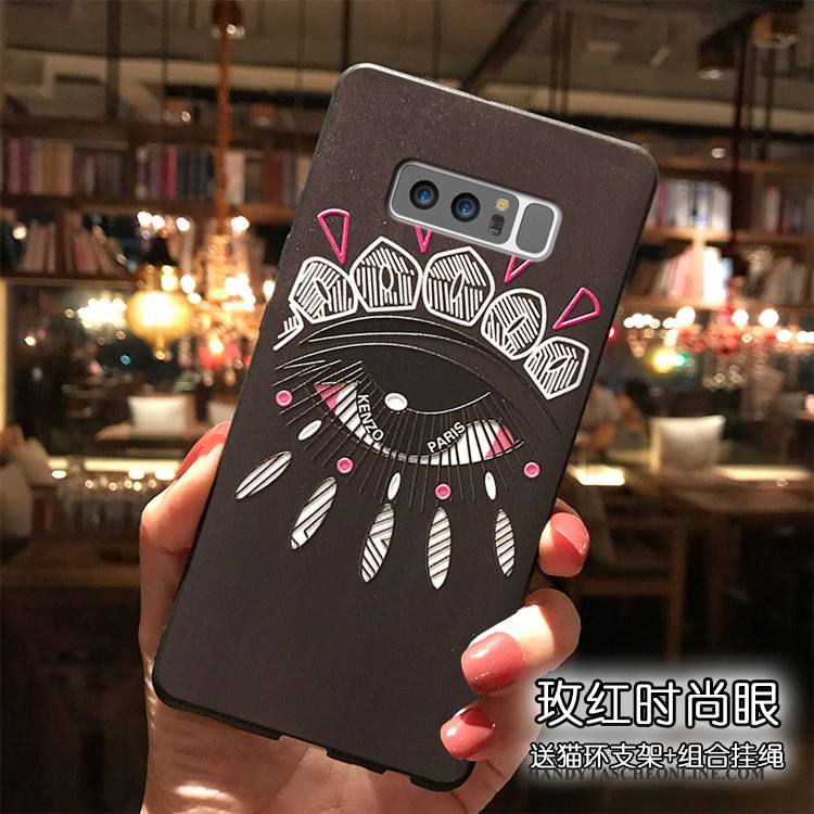 Hülle Samsung Galaxy Note 8 Karikatur Khaki Handyhüllen, Case Samsung Galaxy Note 8 Taschen Hängende Verzierungen