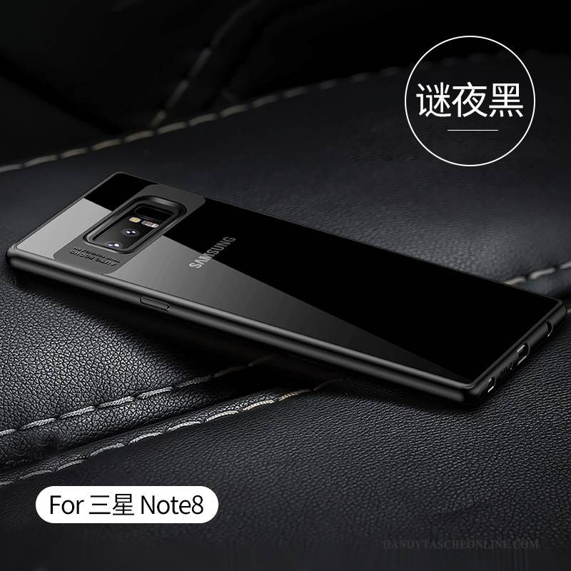 Hülle Samsung Galaxy Note 8 Kreativ Schwarz Transparent, Case Samsung Galaxy Note 8 Silikon Trend Persönlichkeit