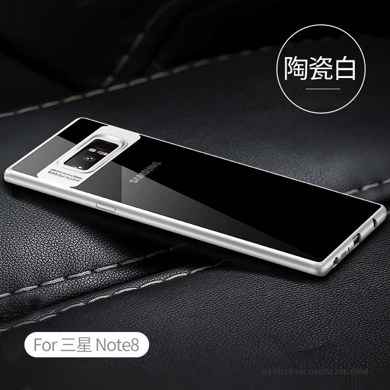 Hülle Samsung Galaxy Note 8 Kreativ Schwarz Transparent, Case Samsung Galaxy Note 8 Silikon Trend Persönlichkeit