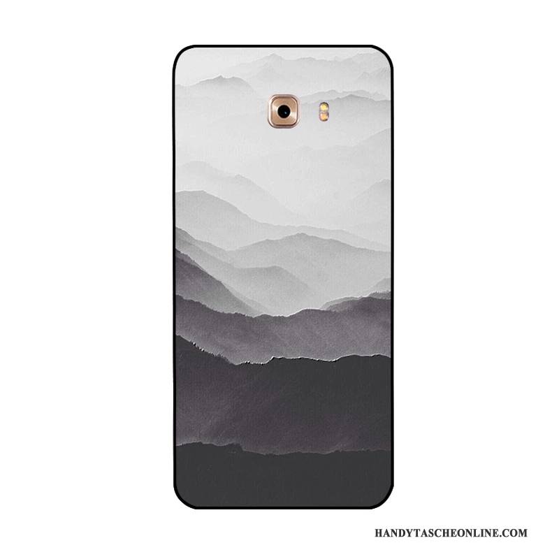 Hülle Samsung Galaxy Note 8 Prägung Original Landschaft, Case Samsung Galaxy Note 8 Schutz Blau Hängende Verzierungen