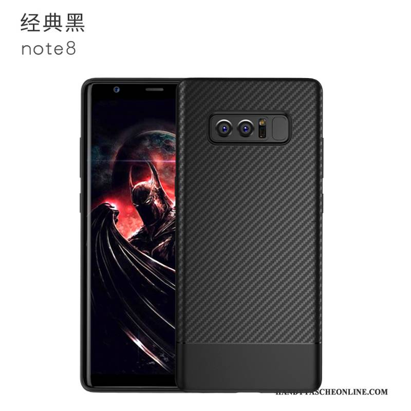 Hülle Samsung Galaxy Note 8 Schutz Anti-sturz Trend, Case Samsung Galaxy Note 8 Weiche Schwarz Handyhüllen
