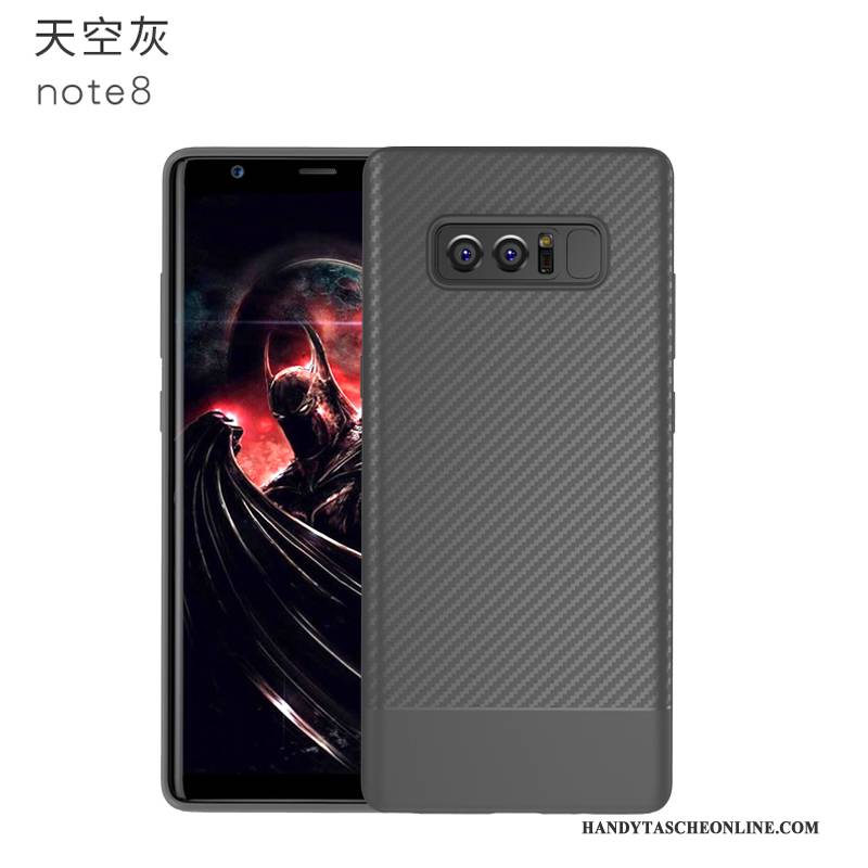 Hülle Samsung Galaxy Note 8 Schutz Anti-sturz Trend, Case Samsung Galaxy Note 8 Weiche Schwarz Handyhüllen