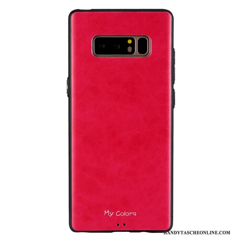 Hülle Samsung Galaxy Note 8 Silikon Einfarbig Nubuck, Case Samsung Galaxy Note 8 Weiche Farbe Handyhüllen