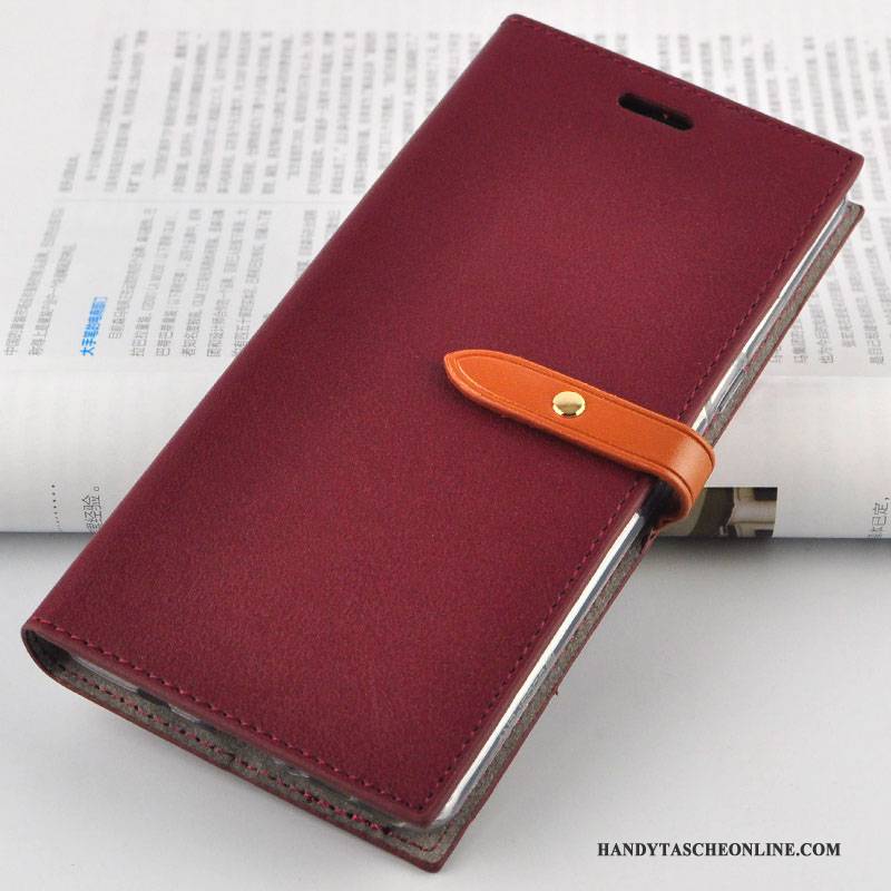 Hülle Samsung Galaxy Note 8 Silikon Handyhüllen Rot, Case Samsung Galaxy Note 8 Lederhülle Schlank