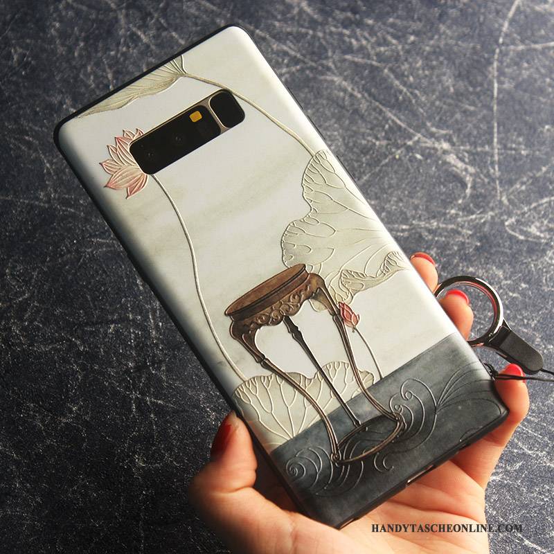 Hülle Samsung Galaxy Note 8 Weiche Anti-sturz Grün, Case Samsung Galaxy Note 8 Taschen Handyhüllen Schlank