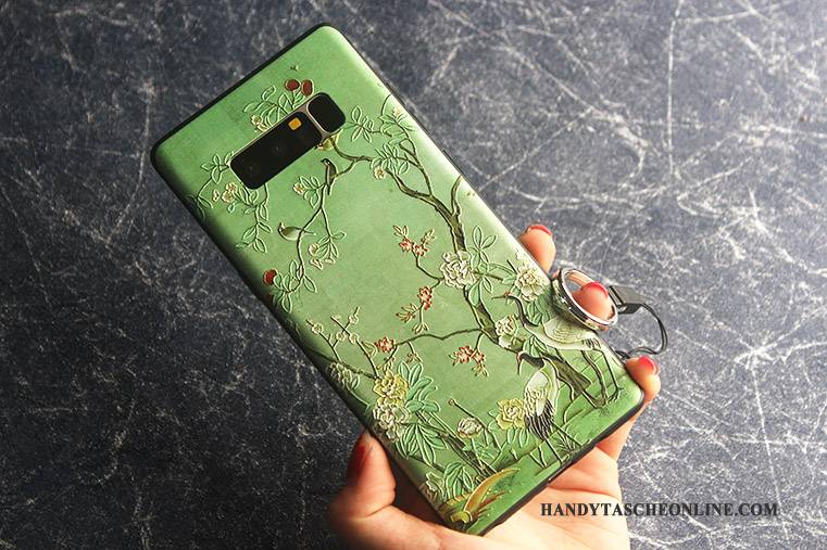 Hülle Samsung Galaxy Note 8 Weiche Anti-sturz Grün, Case Samsung Galaxy Note 8 Taschen Handyhüllen Schlank