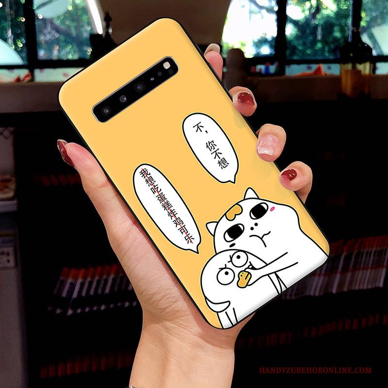 Hülle Samsung Galaxy S10 5g Gemalt Handyhüllen Netto Rot, Case Samsung Galaxy S10 5g Kreativ Stern Nette