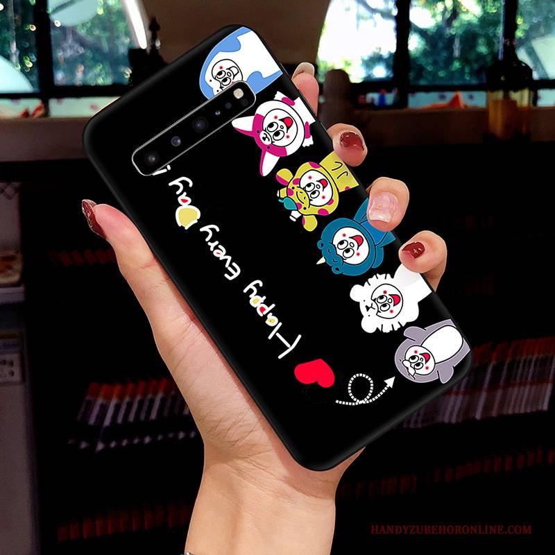Hülle Samsung Galaxy S10 5g Gemalt Handyhüllen Netto Rot, Case Samsung Galaxy S10 5g Kreativ Stern Nette