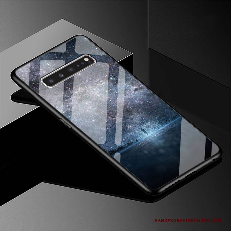 Hülle Samsung Galaxy S10 5g Schutz Wind Glas, Case Samsung Galaxy S10 5g Dunkelblau Licht