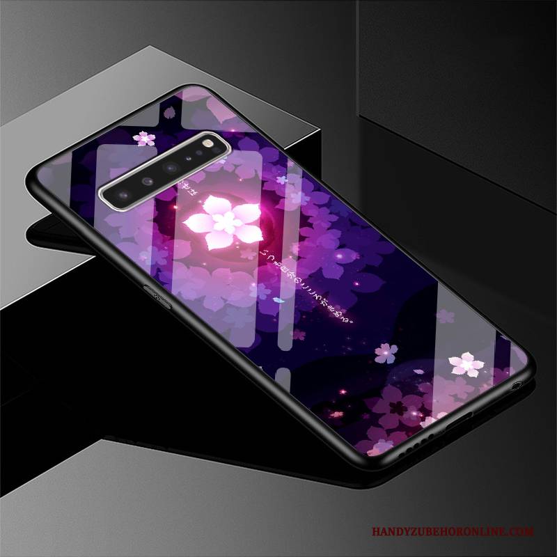 Hülle Samsung Galaxy S10 5g Schutz Wind Glas, Case Samsung Galaxy S10 5g Dunkelblau Licht