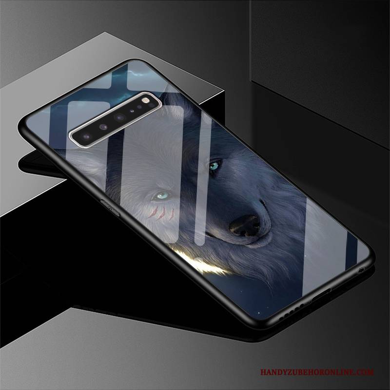 Hülle Samsung Galaxy S10 5g Schutz Wind Glas, Case Samsung Galaxy S10 5g Dunkelblau Licht