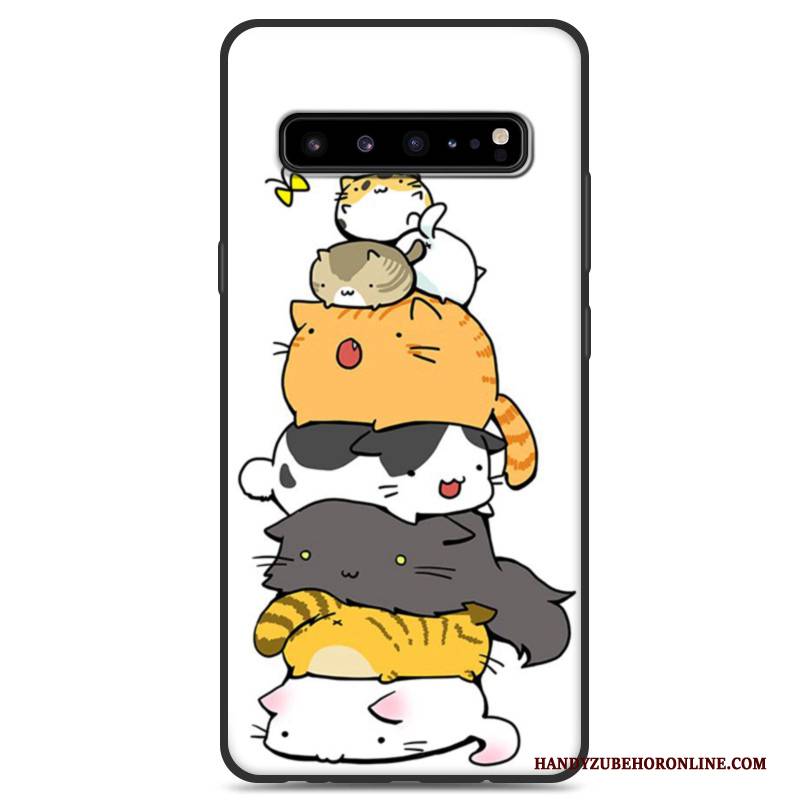 Hülle Samsung Galaxy S10 5g Silikon Handyhüllen Schwarz, Case Samsung Galaxy S10 5g Schutz Grau Persönlichkeit