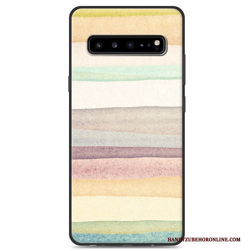 Hülle Samsung Galaxy S10 5g Silikon Handyhüllen Schwarz, Case Samsung Galaxy S10 5g Schutz Grau Persönlichkeit