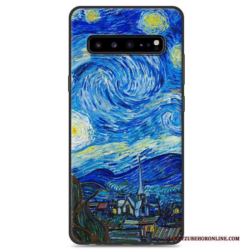 Hülle Samsung Galaxy S10 5g Silikon Handyhüllen Schwarz, Case Samsung Galaxy S10 5g Schutz Grau Persönlichkeit