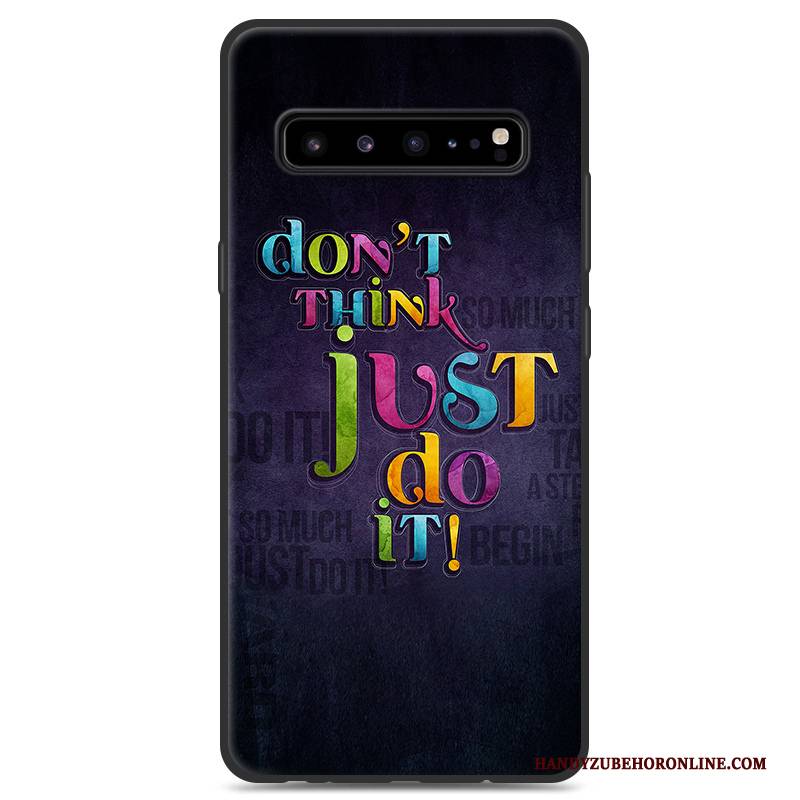 Hülle Samsung Galaxy S10 5g Silikon Handyhüllen Schwarz, Case Samsung Galaxy S10 5g Schutz Grau Persönlichkeit