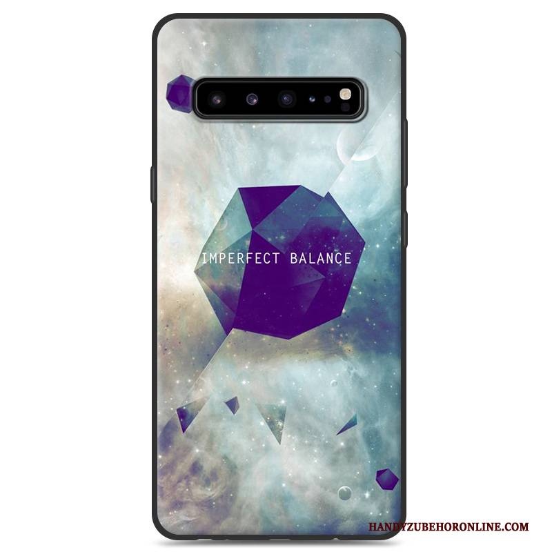 Hülle Samsung Galaxy S10 5g Silikon Handyhüllen Schwarz, Case Samsung Galaxy S10 5g Schutz Grau Persönlichkeit