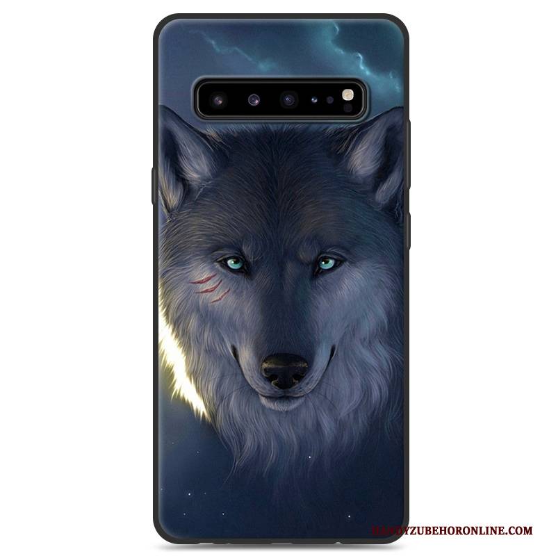 Hülle Samsung Galaxy S10 5g Silikon Handyhüllen Schwarz, Case Samsung Galaxy S10 5g Schutz Grau Persönlichkeit