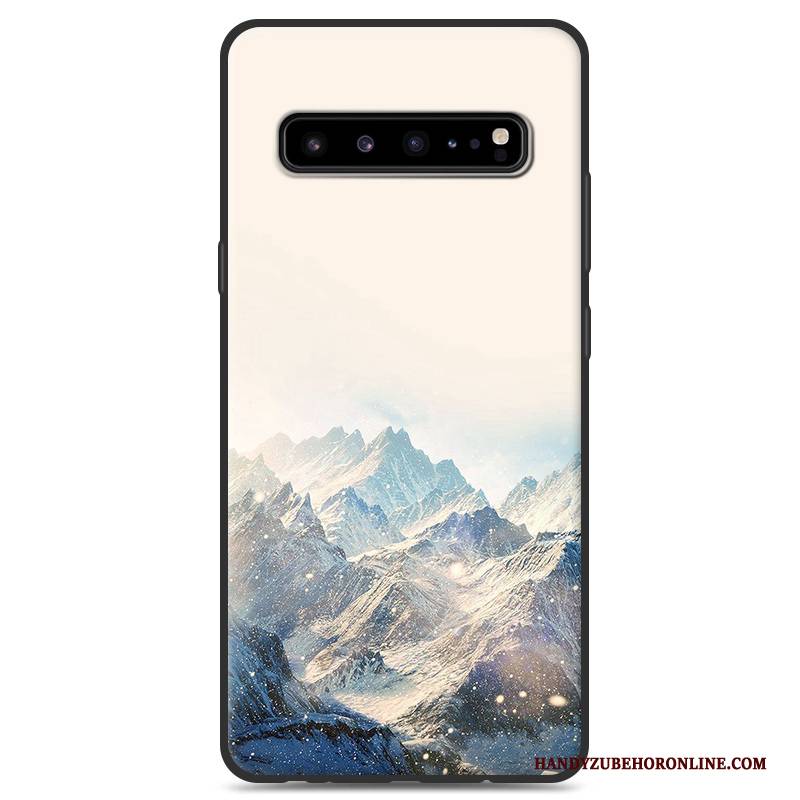 Hülle Samsung Galaxy S10 5g Silikon Handyhüllen Schwarz, Case Samsung Galaxy S10 5g Schutz Grau Persönlichkeit
