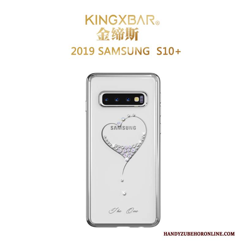 Hülle Samsung Galaxy S10+ Mode Überzug Blumen, Case Samsung Galaxy S10+ Kreativ Persönlichkeit Neu