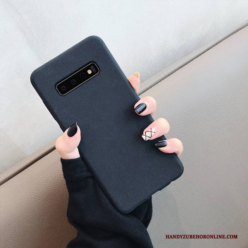Hülle Samsung Galaxy S10+ Taschen Handyhüllen Trend, Case Samsung Galaxy S10+ Schutz Grau Einfach
