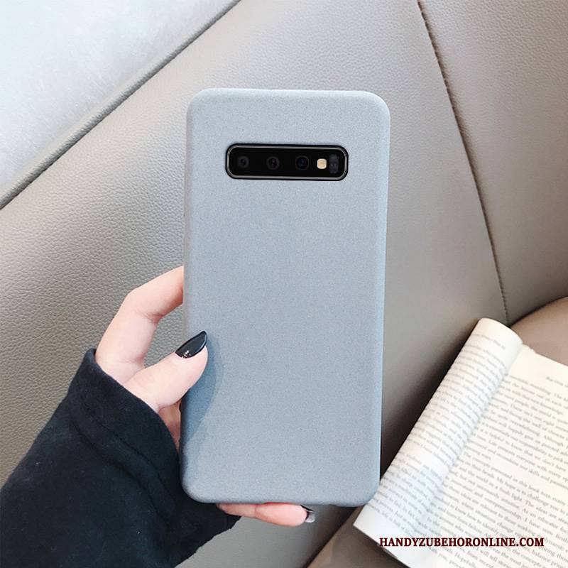 Hülle Samsung Galaxy S10+ Taschen Handyhüllen Trend, Case Samsung Galaxy S10+ Schutz Grau Einfach