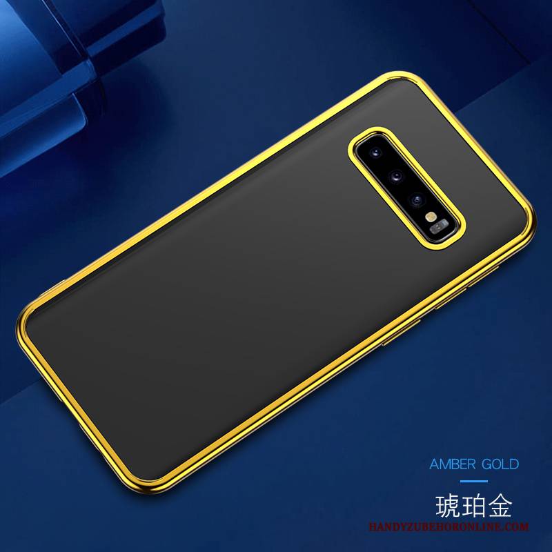 Hülle Samsung Galaxy S10+ Weiche Anti-sturz Neu, Case Samsung Galaxy S10+ Schutz Handyhüllen Gelb