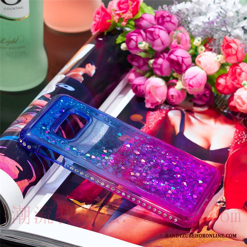 Hülle Samsung Galaxy S10e Strasssteinen Liebe Blau, Case Samsung Galaxy S10e Schutz Anti-sturz Handyhüllen