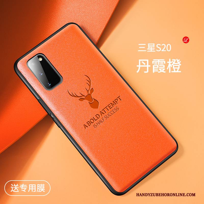 Hülle Samsung Galaxy S20 Lederhülle Elch High-end, Case Samsung Galaxy S20 Schutz Anti-sturz Trendmarke