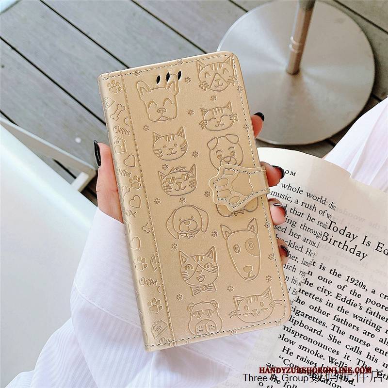 Hülle Samsung Galaxy S20+ Lederhülle Hund Nette, Case Samsung Galaxy S20+ Schutz Grün Handyhüllen