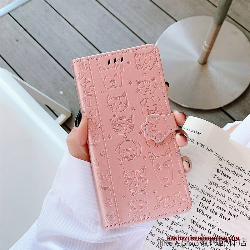 Hülle Samsung Galaxy S20+ Lederhülle Hund Nette, Case Samsung Galaxy S20+ Schutz Grün Handyhüllen
