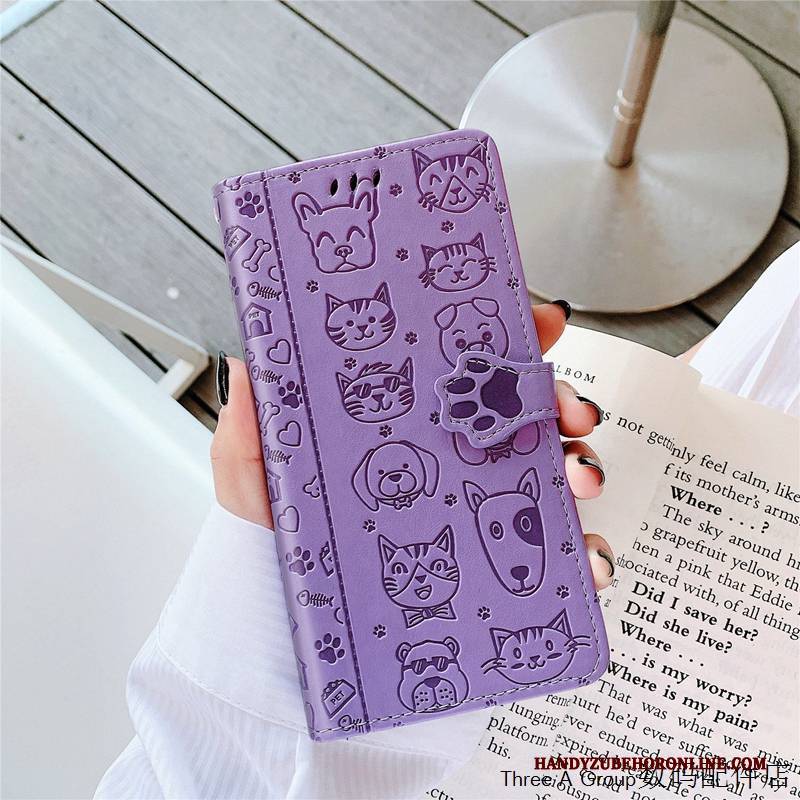 Hülle Samsung Galaxy S20+ Lederhülle Hund Nette, Case Samsung Galaxy S20+ Schutz Grün Handyhüllen