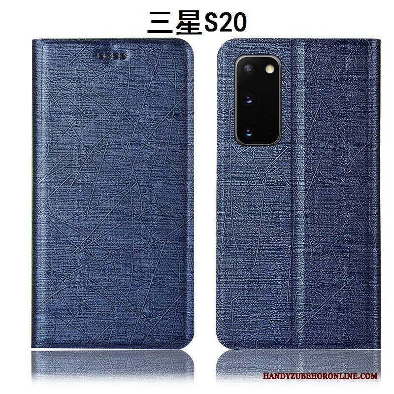 Hülle Samsung Galaxy S20 Schutz Handyhüllen Baumwolle Und Leinen, Case Samsung Galaxy S20 Lederhülle