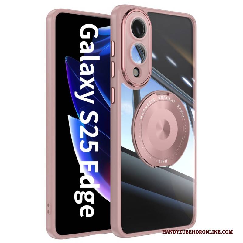 Hülle Samsung Galaxy S25 5g Edge Drehbarer Halter Und Objektivschutz