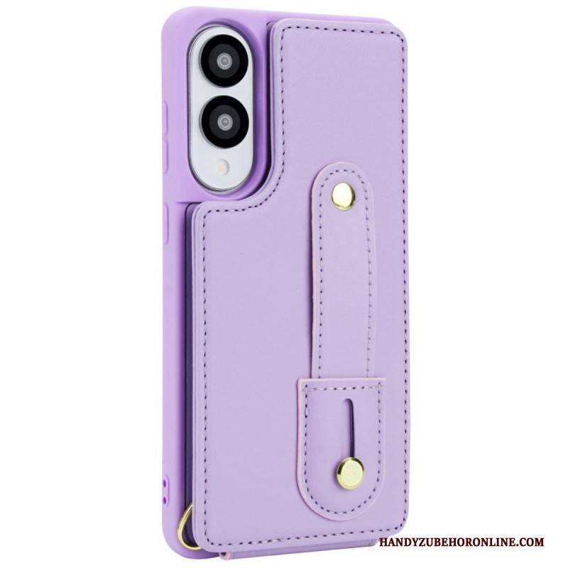 Hülle Samsung Galaxy S25 5g Edge Handyhülle Kartenhalter Mit Tragegurt Und Schultergurt