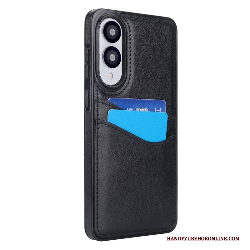 Hülle Samsung Galaxy S25 5g Edge Handyhülle Lederoptik Mit Kartenhalter Halter