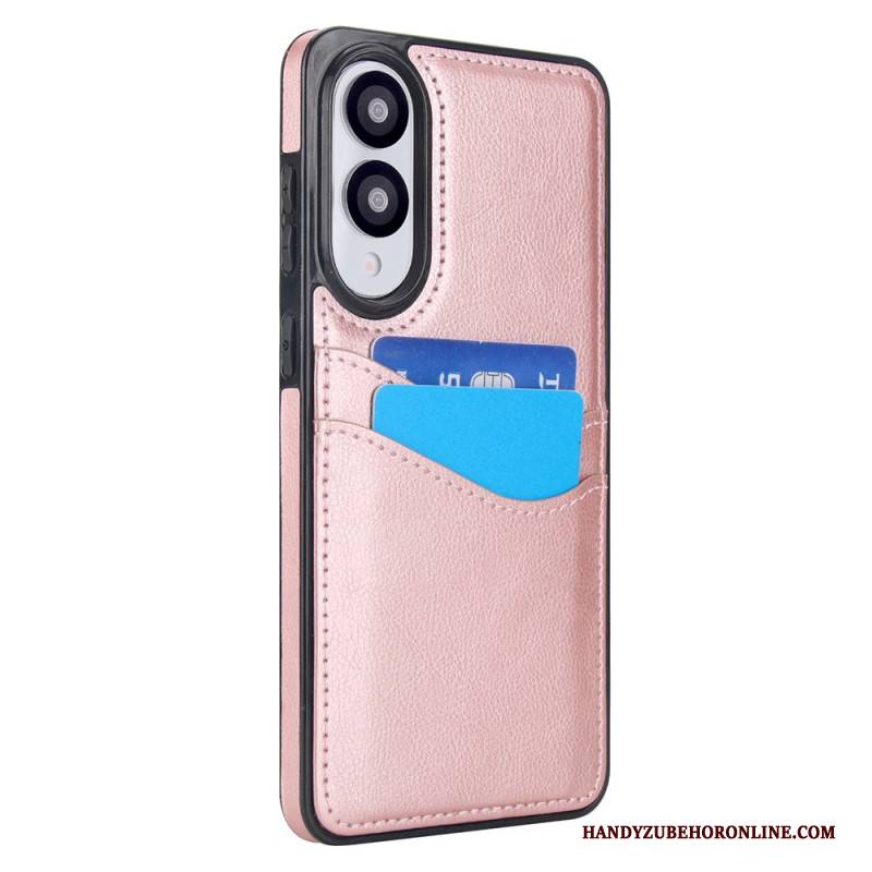 Hülle Samsung Galaxy S25 5g Edge Handyhülle Lederoptik Mit Kartenhalter Halter