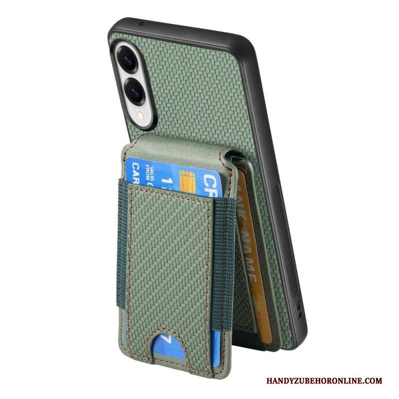 Hülle Samsung Galaxy S25 5g Edge Handyhülle Premium-kartenhalter Und Ständer Aus Carbonfaser