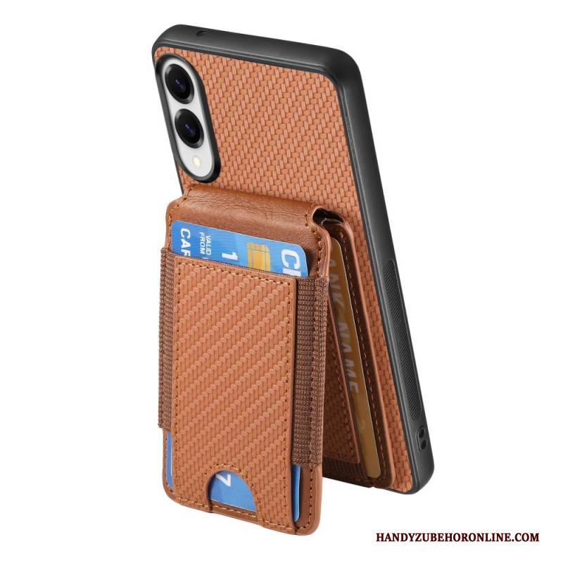 Hülle Samsung Galaxy S25 5g Edge Handyhülle Premium-kartenhalter Und Ständer Aus Carbonfaser