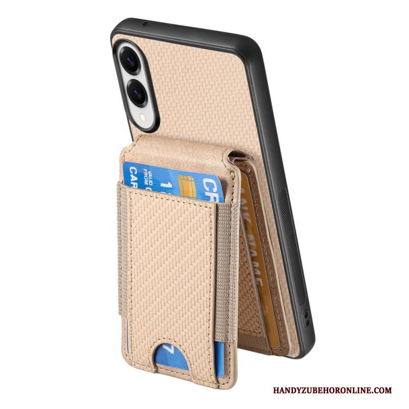 Hülle Samsung Galaxy S25 5g Edge Handyhülle Premium-kartenhalter Und Ständer Aus Carbonfaser