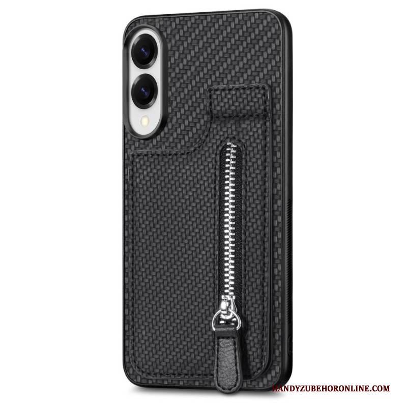 Hülle Samsung Galaxy S25 5g Edge Kartenhalter Und Münzfach Aus Kohlefaser
