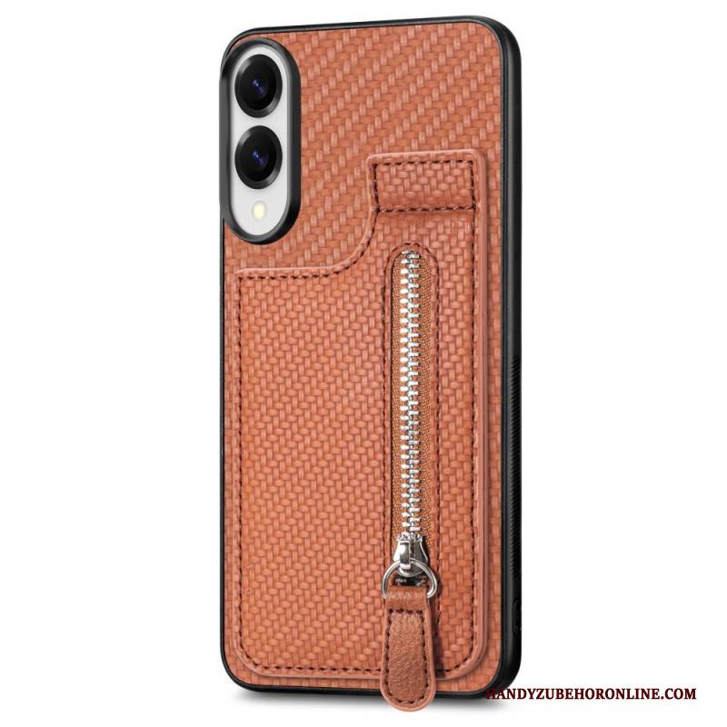 Hülle Samsung Galaxy S25 5g Edge Kartenhalter Und Münzfach Aus Kohlefaser